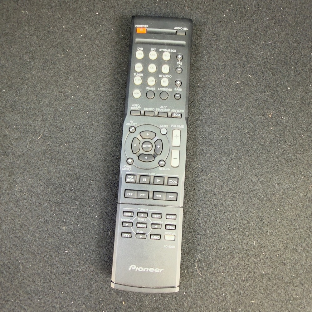 OEM Genuine Pioneer RC-929R Audio Receiver Remote Control Gray